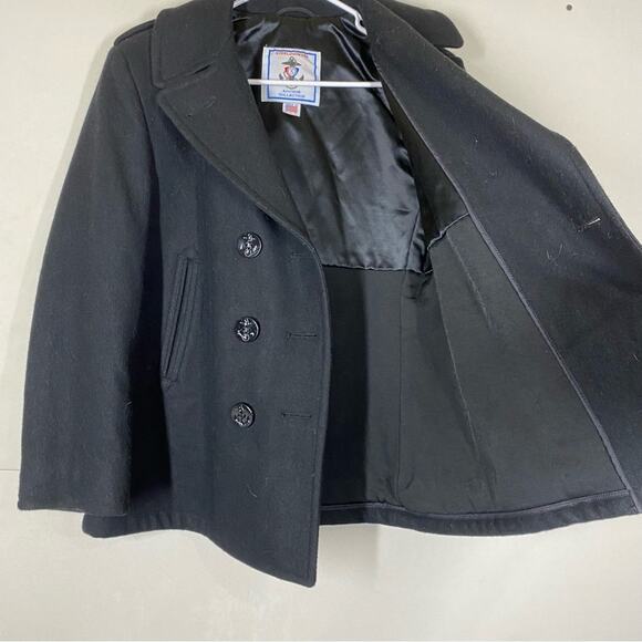 Sterlingwear Anchor Collection Military Navy Wool Blend Peacoat Size 12 SHORT - Picture 8 of 14